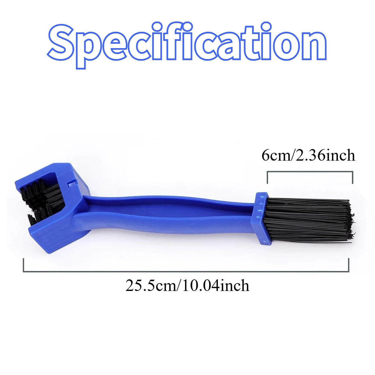 Bike Chain Cleaner Motorcycle Chain Brush Double Ended Nylon Bristles Bike Gear Maintenance Easy Scrub Durable Tool Oasis Select
