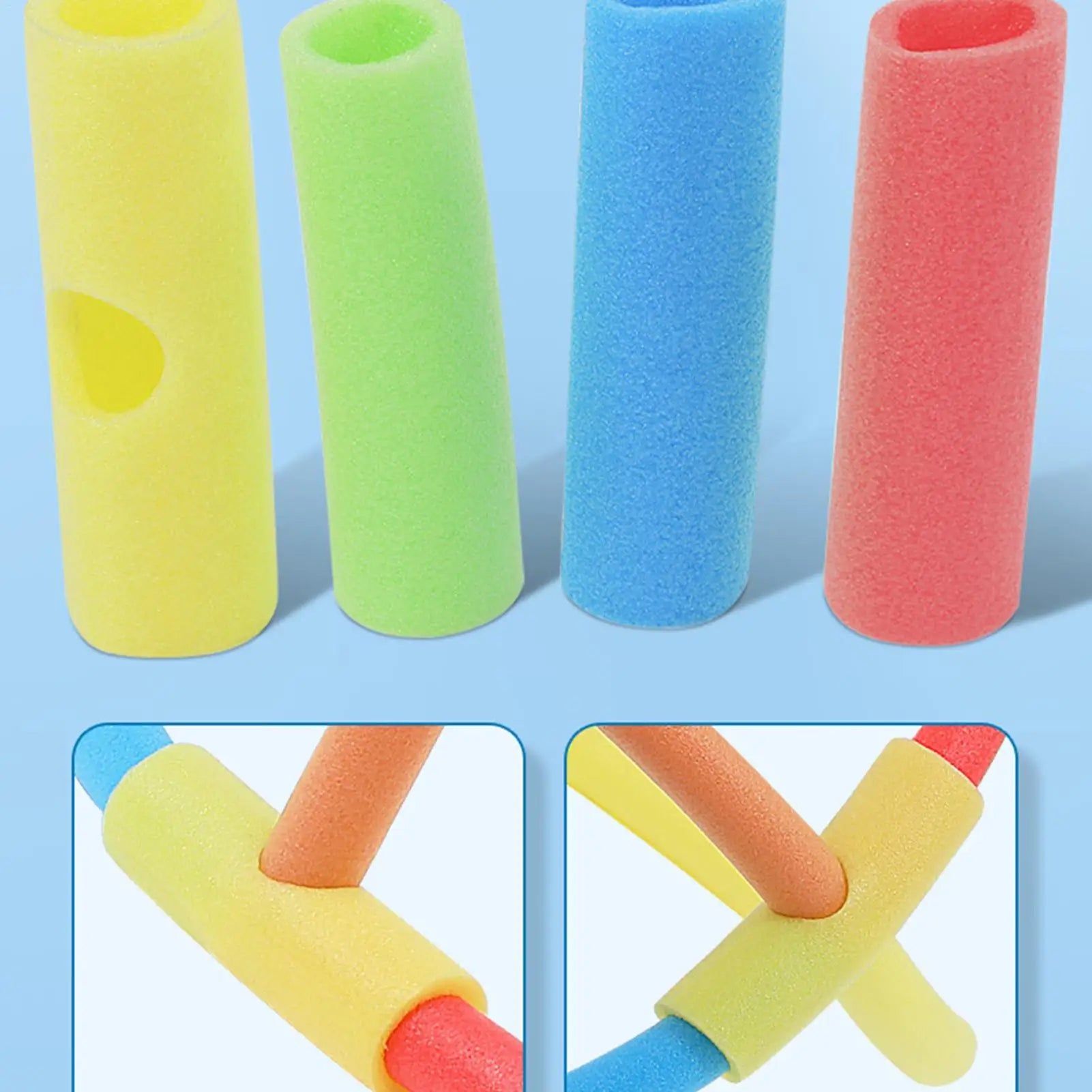 Pool Noodle Multicolor Swimming Pool Foam Noodle Float Aid Swim Noodles Ring Buoyancy Stick for Swim Aid Training Beginners Oasis Select