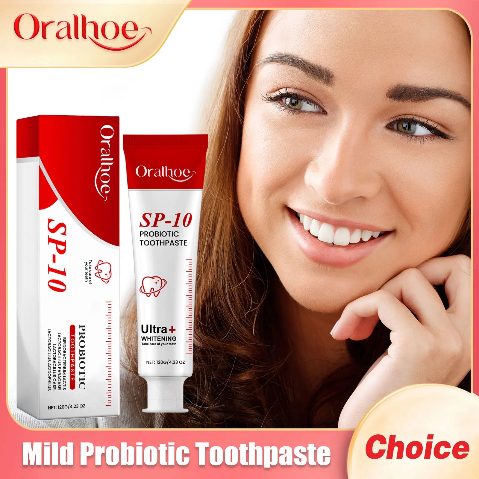 Mild Probiotic Toothpaste Fresh Breath Remove Plaque Stains Deep Clean Dental Oral Hygiene Teeth Brightening Toothpastes 120g Oasis Select