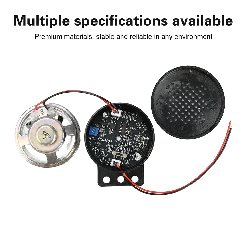6-35V Car Start Voice Custom Voice Speaker Prompter USB DC Adapter Sound Alarm Reverse Siren Buzzer Alarm Horn Beep Audio Speake Oasis Select