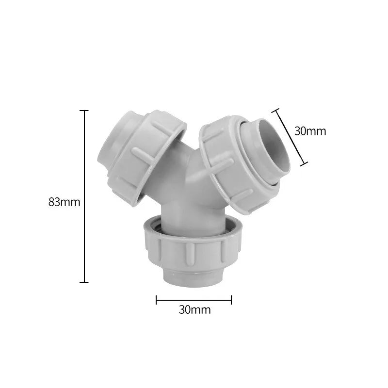 Sink Drain Pipe Adapter Y Shaped Basin Sewer Branch Connector Overflow Tube Thread Hose Joint for Kitchen Bathroom Accessories Oasis Select Type-K
