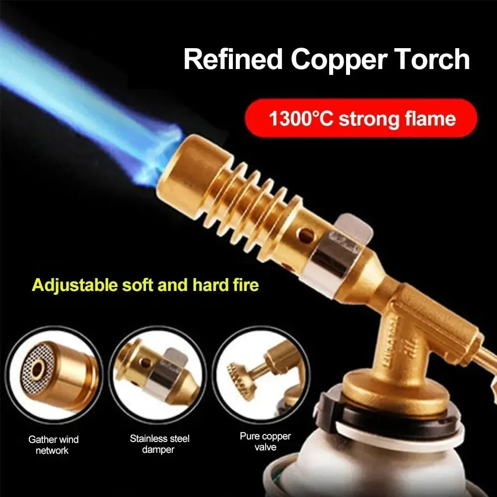 Gas Burner Welding Torch Portable Blowtorch Copper High Temperature Brass Gas Torch Brazing Solder Welding Plumb Tools Oasis Select Default Title