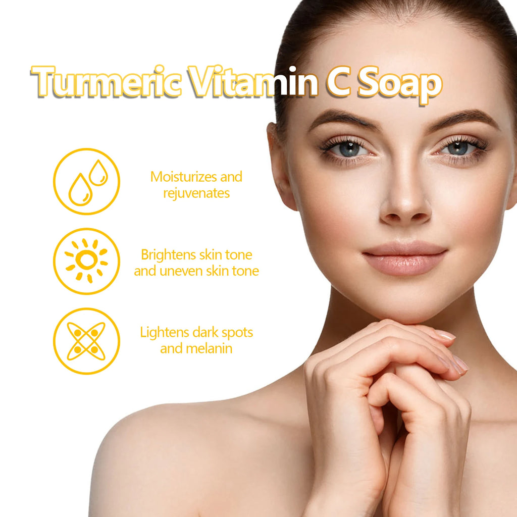 Eelhoe Turmeric Face Soap – Brighten Skin & Fade Dark Spots Facial Cleansing Soap Oasis Select