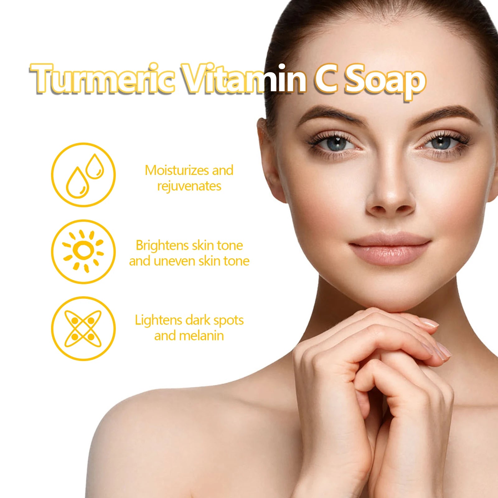 Eelhoe Turmeric Face Soap – Brighten Skin & Fade Dark Spots Facial Cleansing Soap Oasis Select