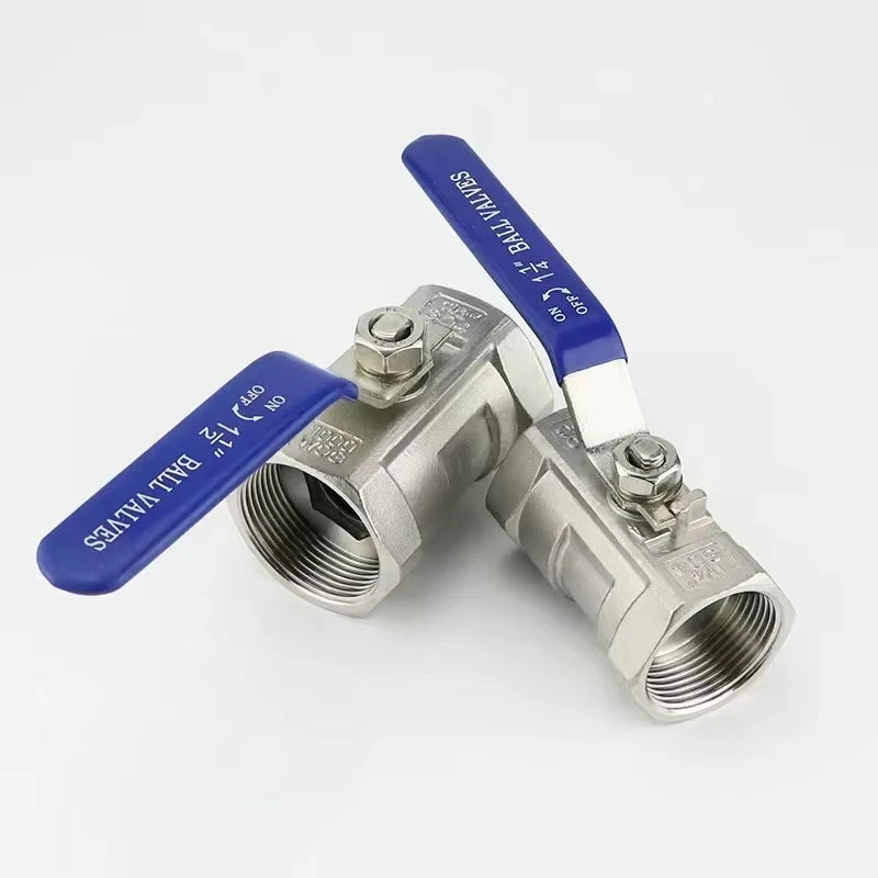 Stainless Steel Ball Valve 1/4 "3/8" 1/2 "3/4" 1/4 "1-1/4" 1-1/2 "internal Thread BSP Threaded Valve with Vinyl Handle Oasis Select 304 DN65 1pcs