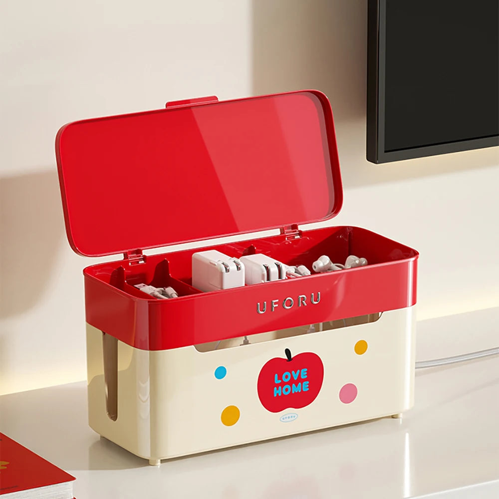 1pc Cable Organiser with Castors Spacious Capacity, Stylish Design The Ultimate Cable Management Solution Oasis Select