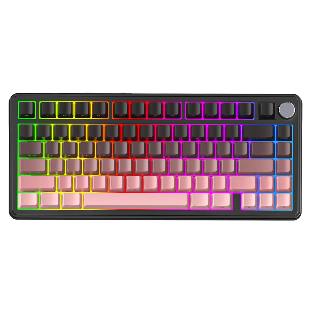 ATTACK SHARK X85 & X85Pro Wireless Mechanical Gaming Keyboard, 75% Layout, Hot Swappable, RGB, Bluetooth, PBT, Gasket Design Oasis Select