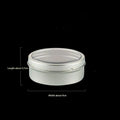 Magnetic Fridge Organiser Round Tin Box With Magnet Kitchen Spice Storage Box Home Office Organisers With Transparent Cover Oasis Select Silver