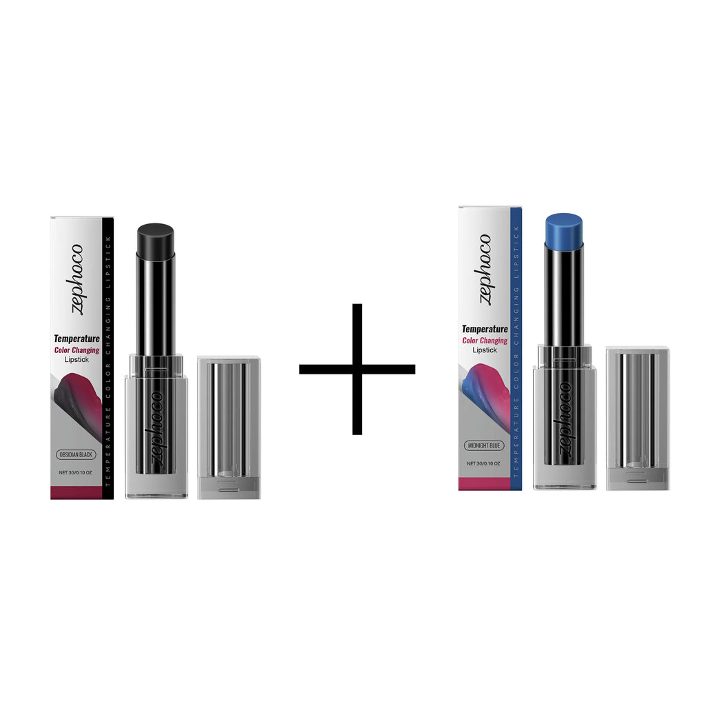 Obsidian Thermochromic Lipstick – Moisturizing Color-Change Lip Balm Thermochromic Lipstick Oasis Select 2-in-1