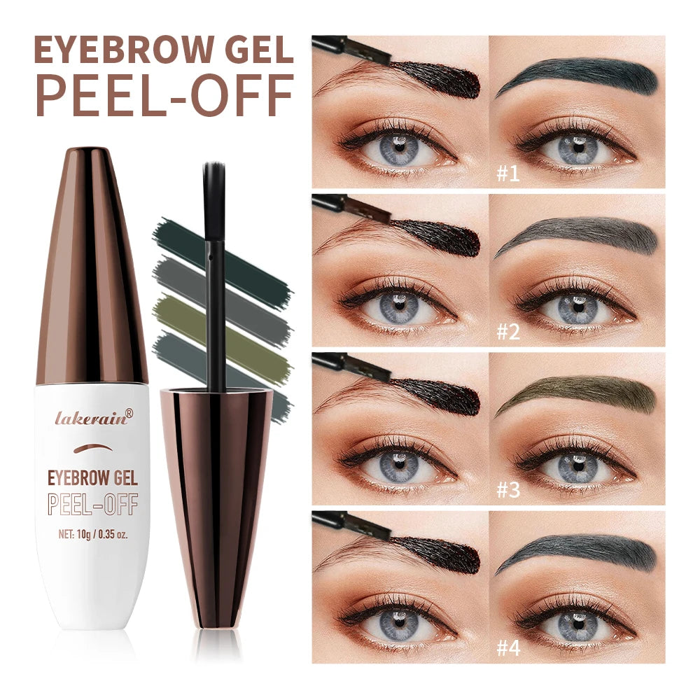 Waterproof Peel Off Eyebrow Gel Tint Semi Permanent Tattoo Brow Tint Transfer-proof, For Fuller & Defined Looking Brows Makeup Oasis Select
