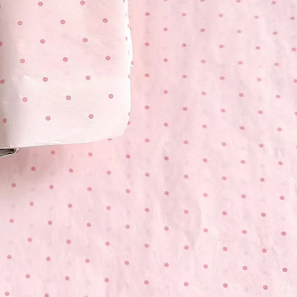 Ins Pink Wavy Dots Snow Pear Paper Gift Wrapping Paper Small Fresh Bouquet Wrapping Paper Gift Paper Diy Handmade Materials Oasis Select