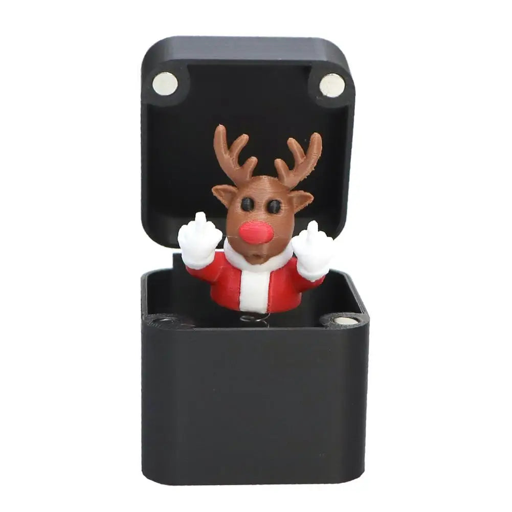 Christmas Middle Finger In A Box Prank Figure Home Party New Year Bouncing Character Statue Decoration Prop Special Special Gift Oasis Select 07