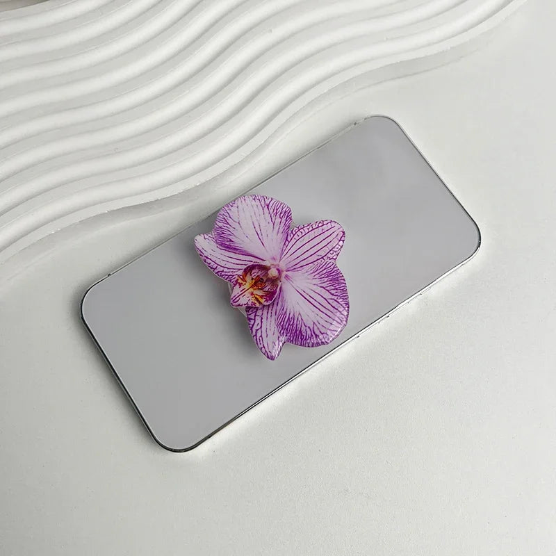 Acrylic Flower Phone Holder Socket Folding Phone Grip Trendy Mobile Phone Ring Buckle Stand For Universal Smartphone Accessories Oasis Select S5