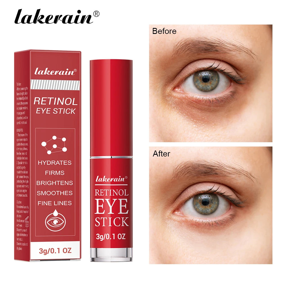 Lakerain Retinol Eye Cream Stick Moisturizing, firming Removing Eye Bags Lightening Lines And Smoothing Dark Circles Eye Cream Oasis Select Default Title