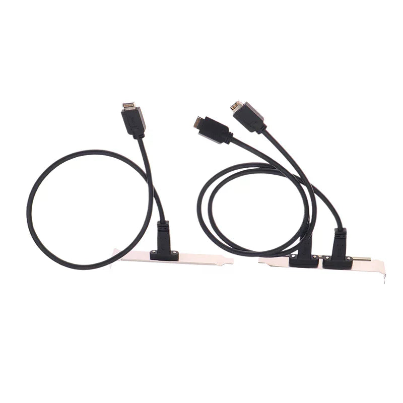 50cm USB 3.2 Front Panel Header Type-E To USB-C Type C Female Connector Extension Wire Cable TYPE-E Baffle Cable Oasis Select