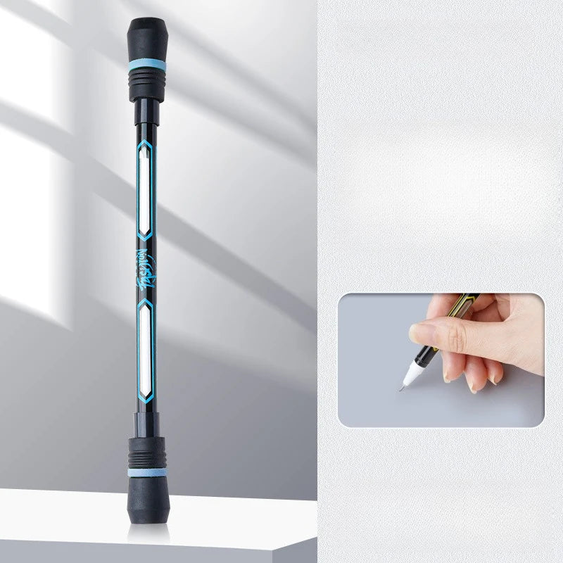 1/3pcs Cool Rotating Pencil, Flexible Hand Training, Anti Drop and Anti Slip Tape Writing Function - Balanced Rotating Pencil Oasis Select Blue
