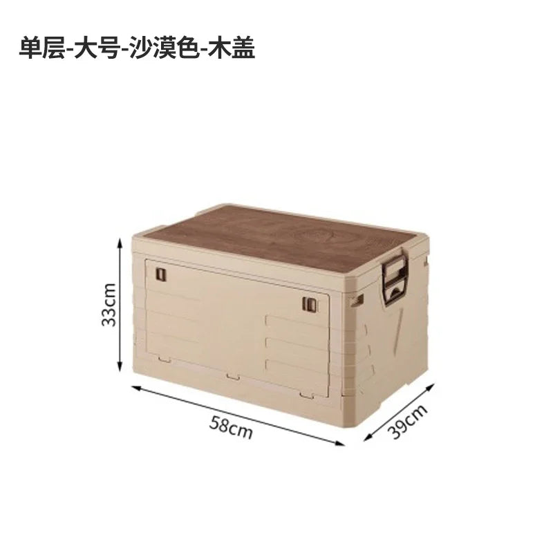 Multi-functional Outdoor storage box Household dustproof portable foldable large camping side door storage box Car finishing box Oasis Select 1st Floor Large