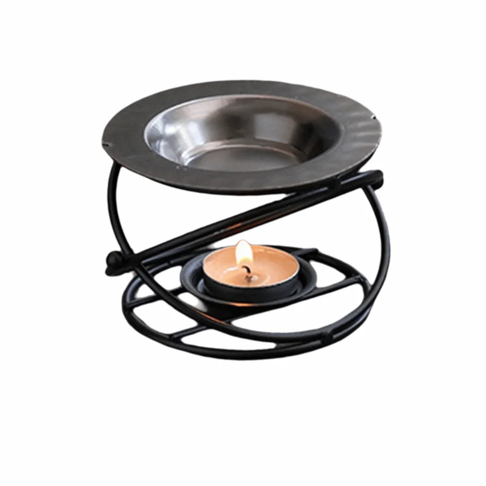 Polygon Metal Essential Oil Warmer & Aromatherapy Burner