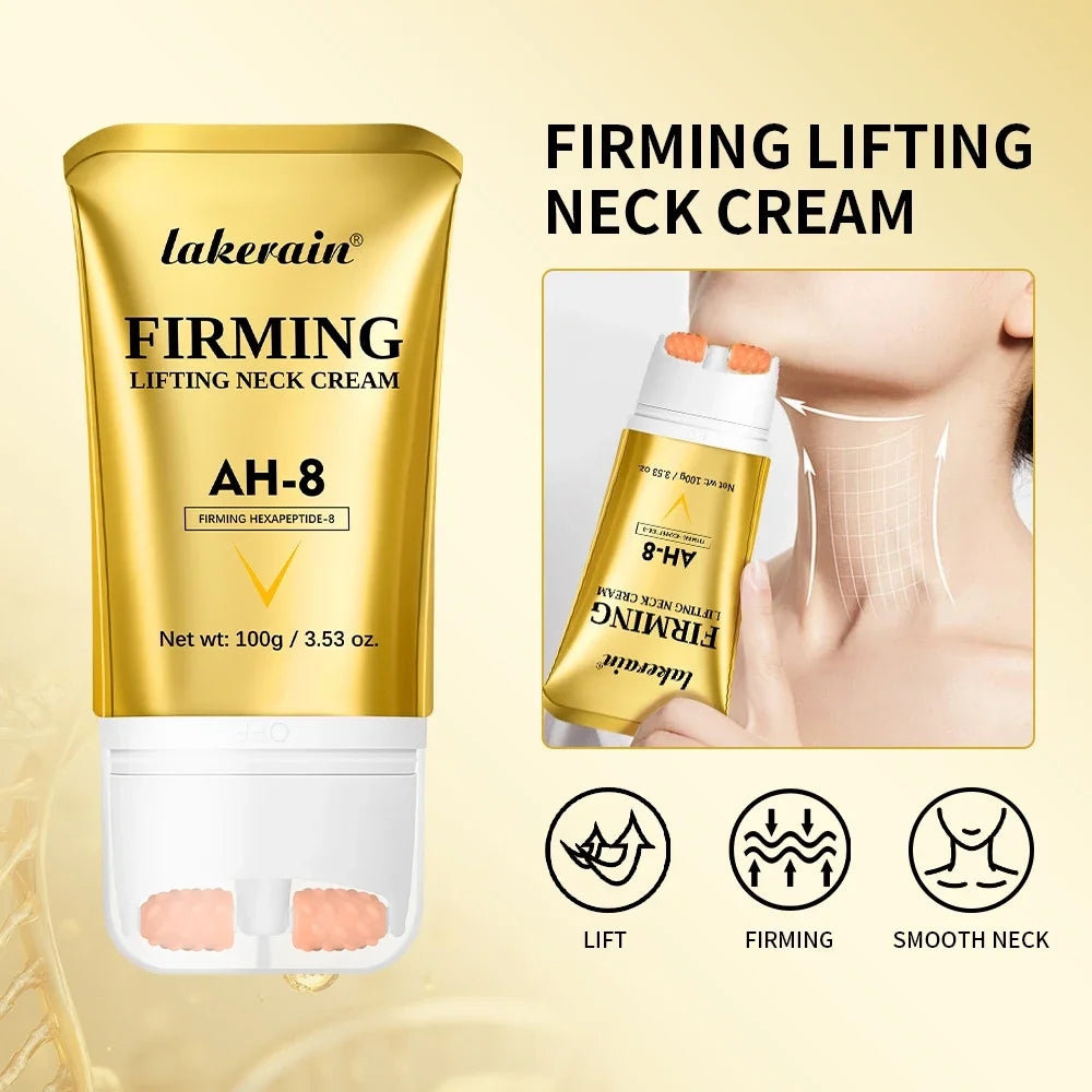 BIOAOUA AH-8 Firming Neck Cream with Roller – 120g