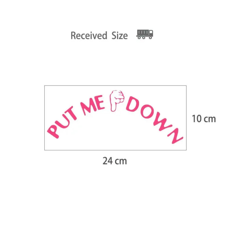 Gesture Hand Decal Funny Bathroom Toilet Seat Wall Sticker Sign For Put Me Down Home Art Refrigerator Sticker Decals Oasis Select SKY BLUE