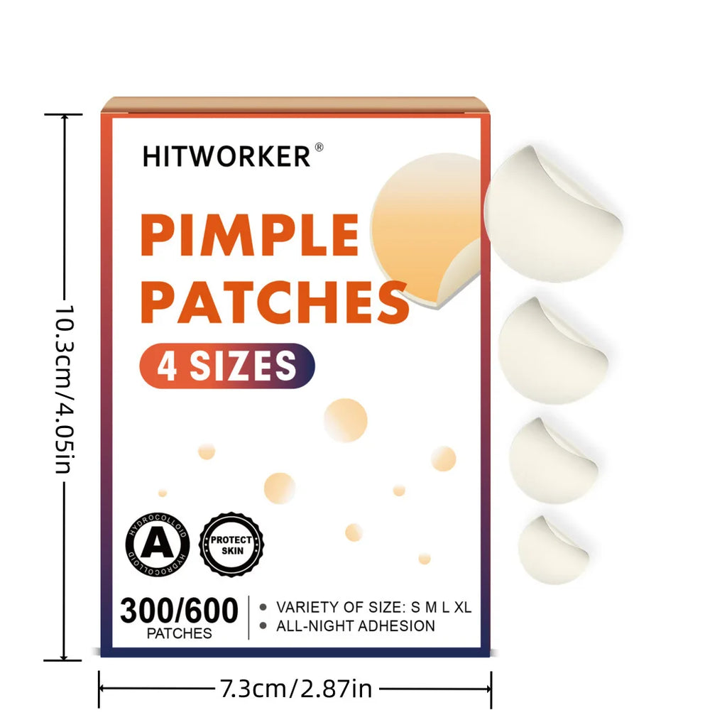 300/600 invisible transparent acne patches, used for secreting facial blemishes, free of alcohol and phthalates Oasis Select