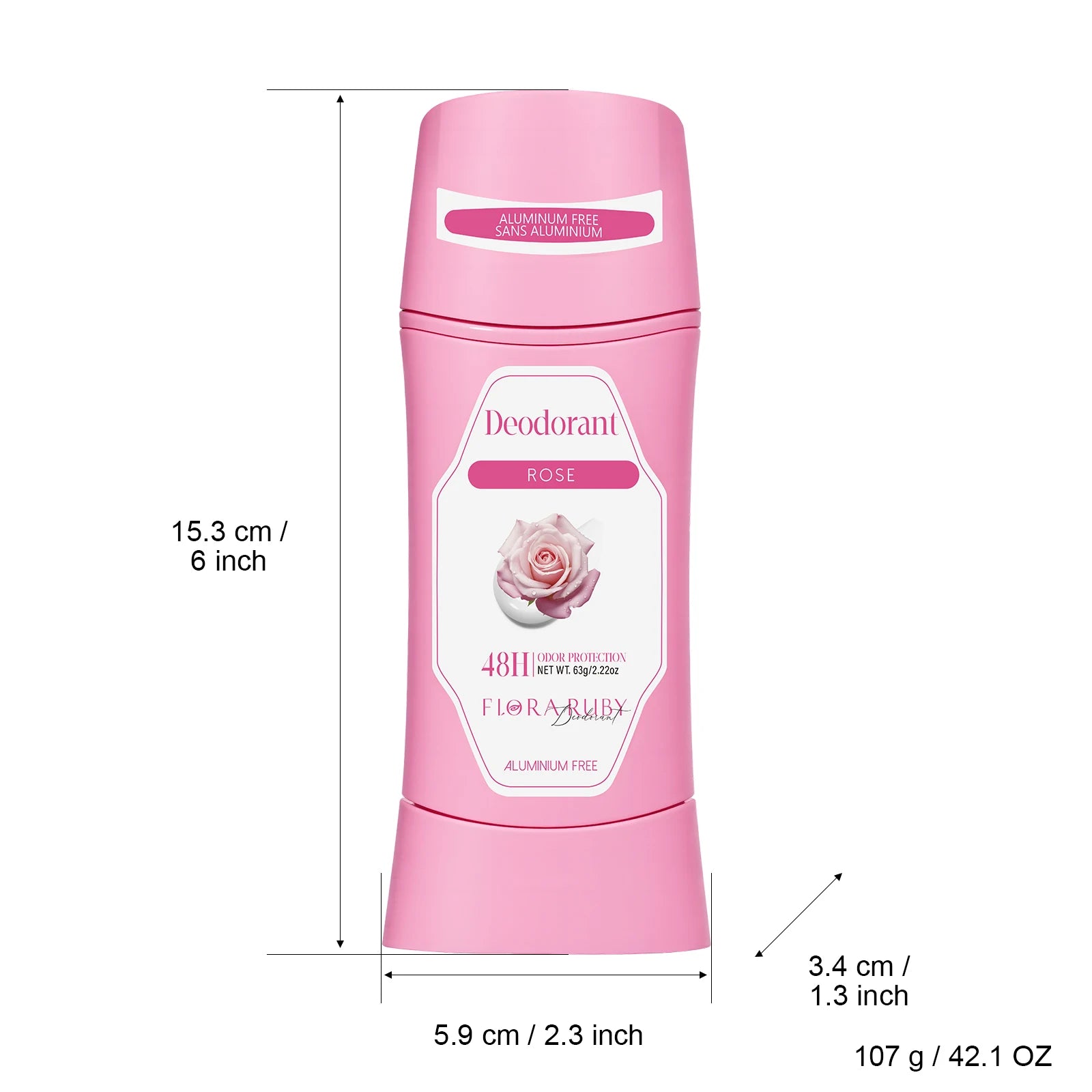 Body Odor Remover,Antiperspirant Deodorant Women Aluminum Free,48h Sweat & Odor Protection,Honey Peach Clean Scent,2.6 oz Oasis Select