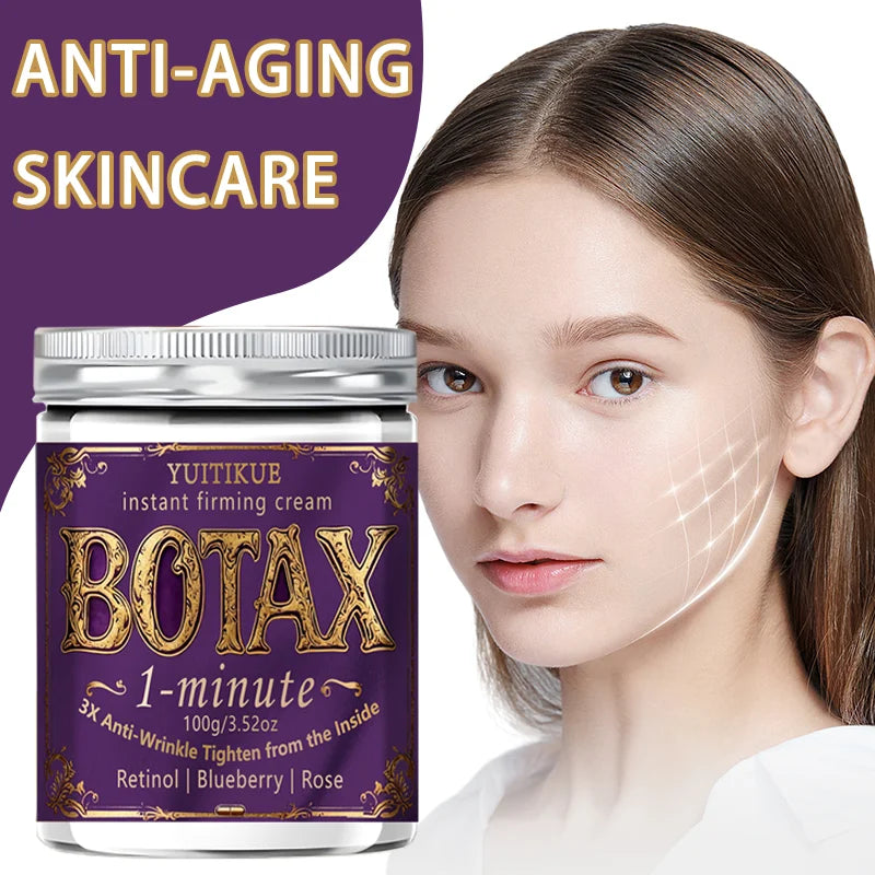 1-Minute Instant Firming Face Cream with Retinol, Blueberry & Rose | BOTAX Effect for Lifting & Smoothing, 100g Oasis Select