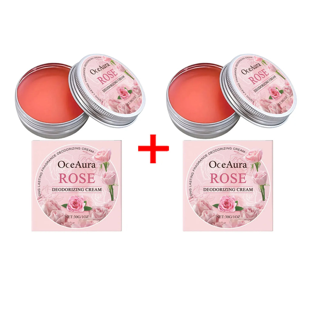Rose Deodorant Body Cream Eliminate Odor Reduce Sweating Neutralize Armpit Smell Lasting Aroma Charming Refresh Fragrance Cream Oasis Select 60g Boxed