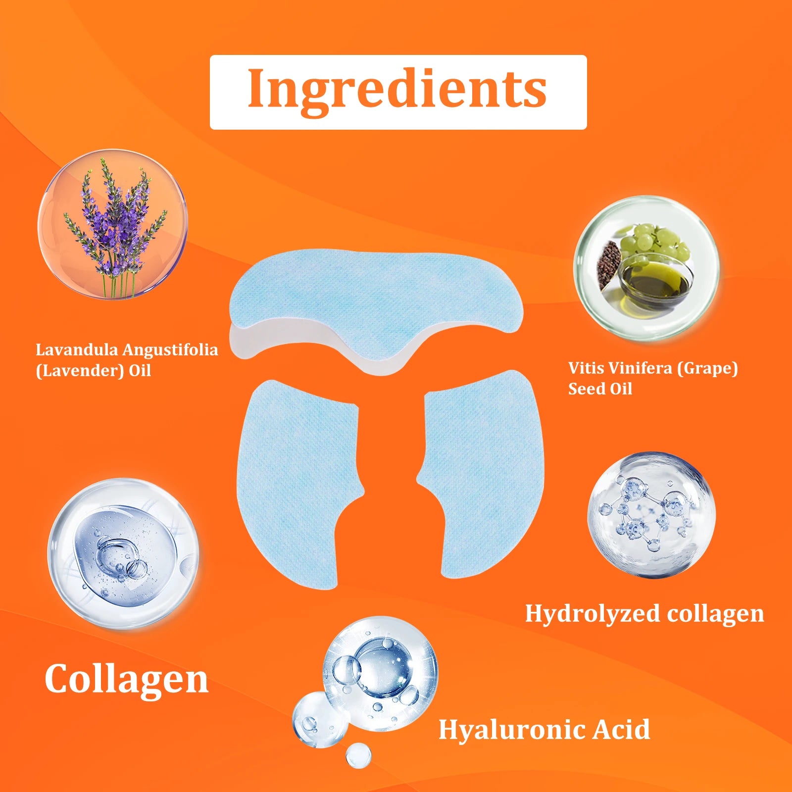 YURHERSU Collagen Soluble Film Mask – Hydrating Essence Patch 3pc Collagen Face Mask Oasis Select