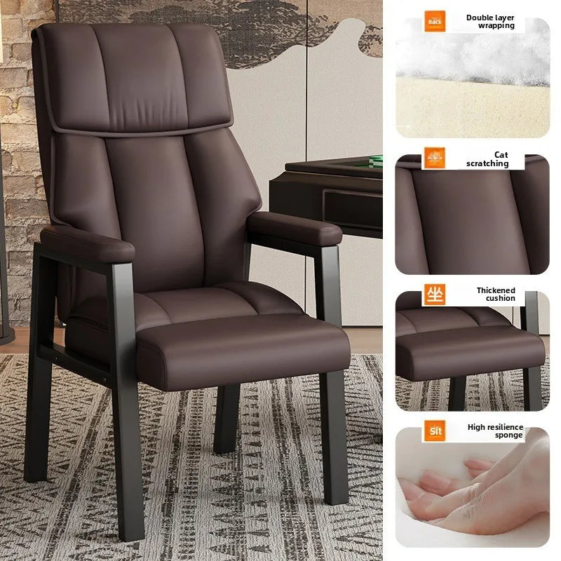 Mahjong Chair Chess Room Seat Comfortable Office Chair Sedentary Conference Chair Oasis Select Dark Khaki