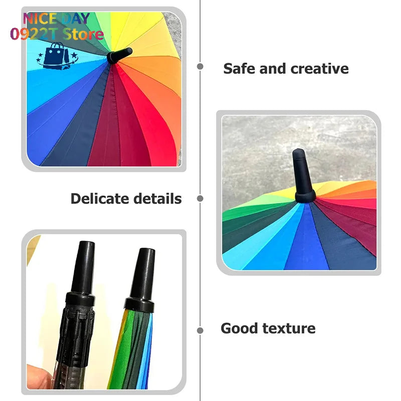 Long-handled Umbrella Repair Parts Supply Accessories Tip Protector Replacement Tops Cover Professional Tips@#X Oasis Select