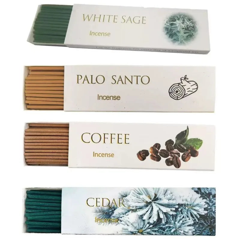4 Exquisite Boxed Sets of Incense Sticks, 12cm Long Incense Sticks Are Very Popular | For Home Decoration Long-Lasting Fragrance Oasis Select MIXED 4 box