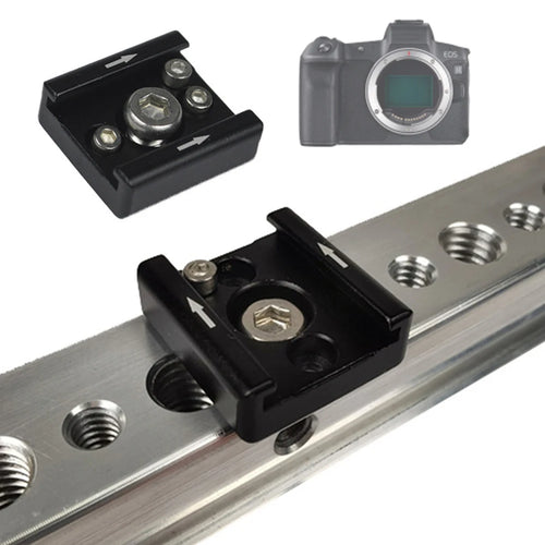 1/4" Cold Shoe Mount Adapter for DSLR Camera Rig & Flash Camera Mount Adapter Oasis Select