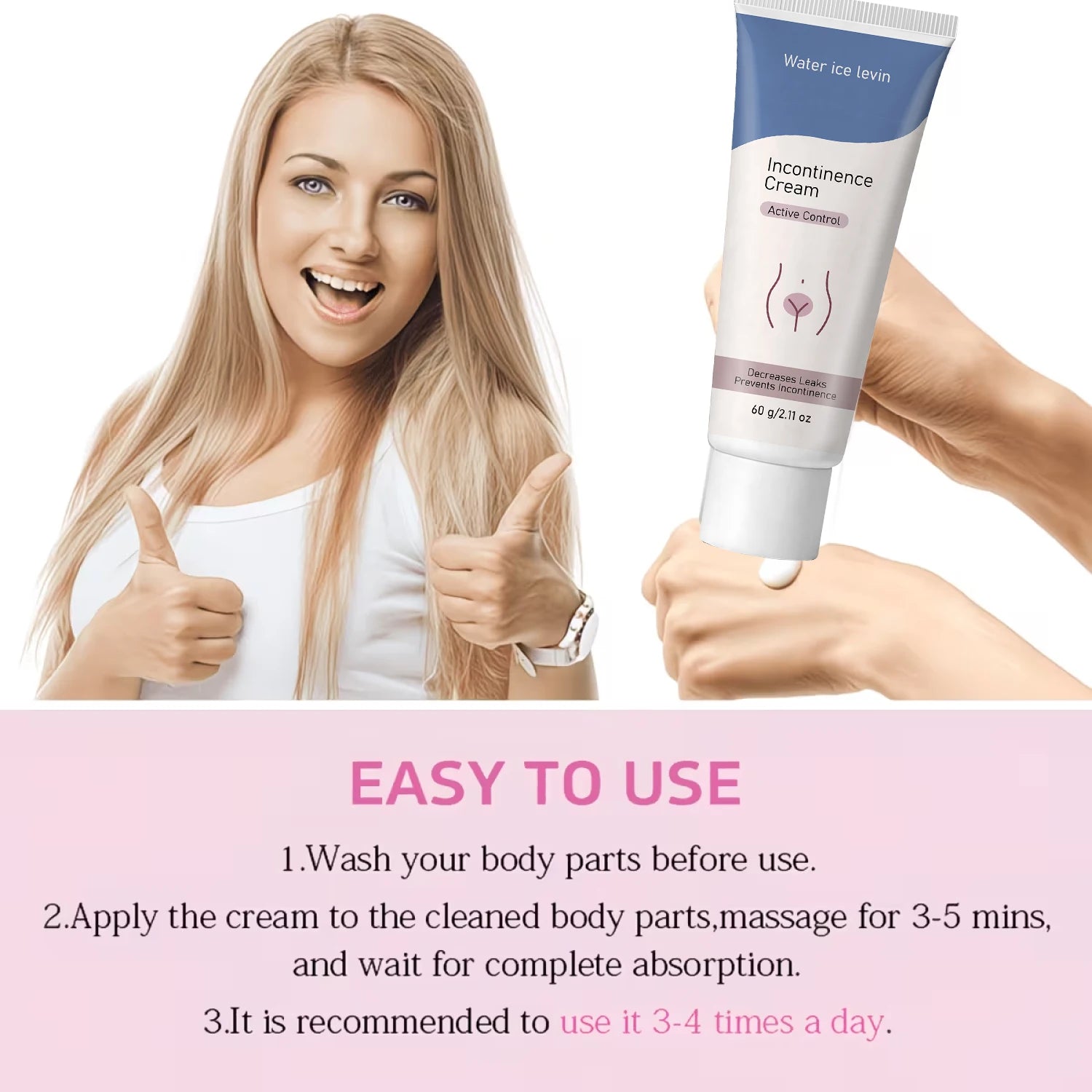 Incontinence Care Cream with Collagen – Intimate Skin Moisturizer Intimate Care Cream Oasis Select