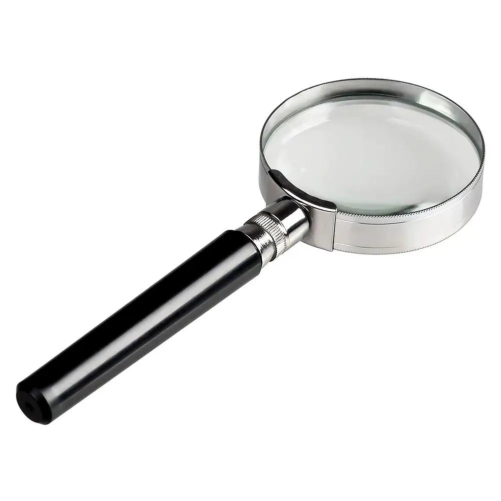 10X Handheld Magnifying Glass – Clear Lens & Non-Slip Handle