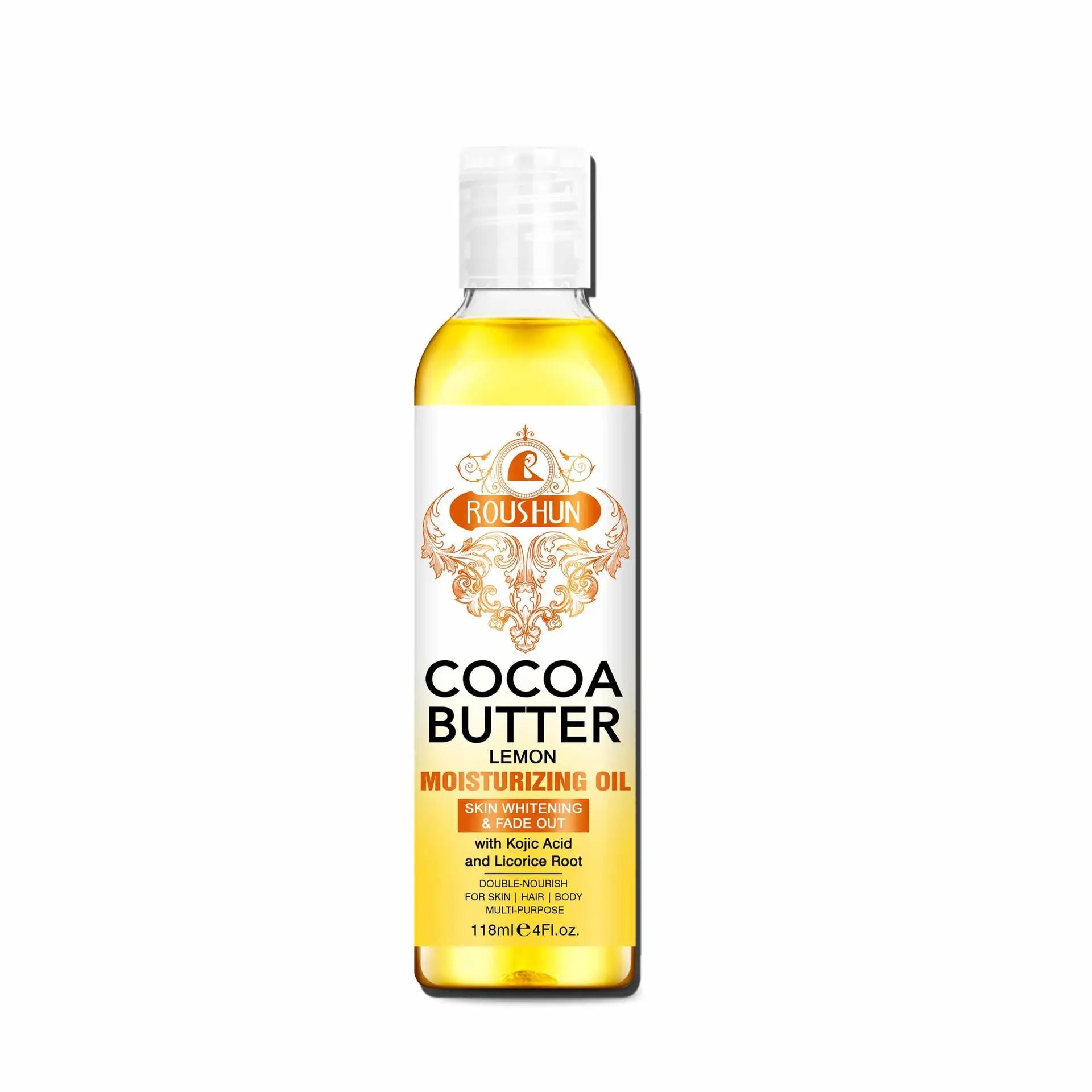 ROUSHUN 118ml Cocoa Butter Body Oil – Moisturizing Skin Care