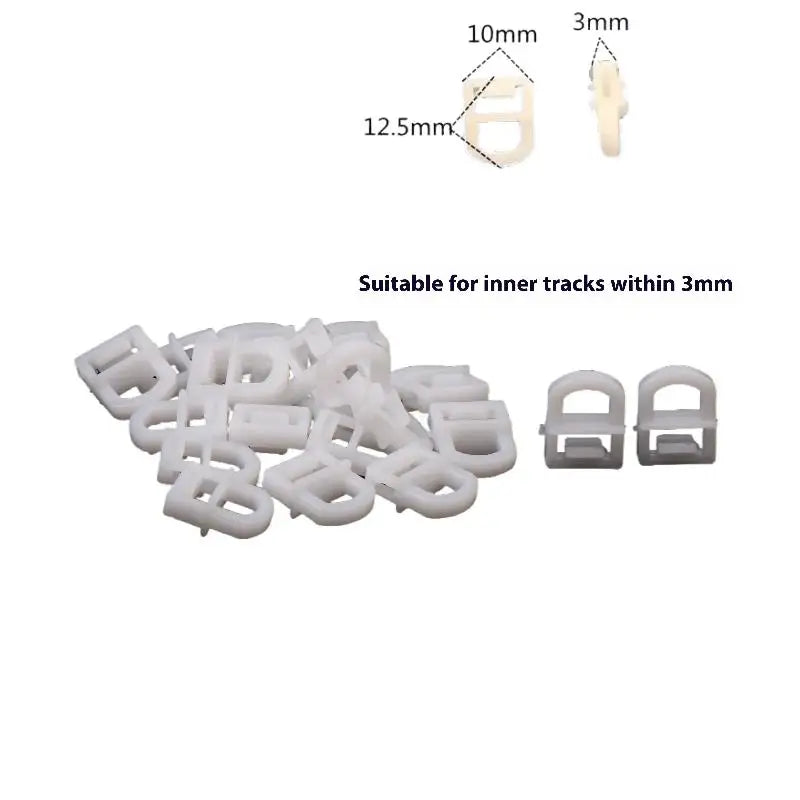 20Pcs Car DIY Accessories 3mm 6mm 9mm For Truck Curtain Slider FH FE FM Automotive Plastic Fastener Clip Oasis Select 3mm 20pcs