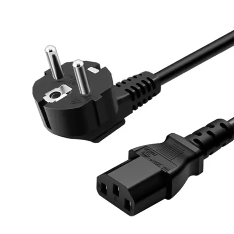 1.5m 3m PC Power Extension Cord 3-Prong EU US AU UK PLUG C13 AC Power Supply Cable Adapter Cord Charging Cable Line Wires Oasis Select