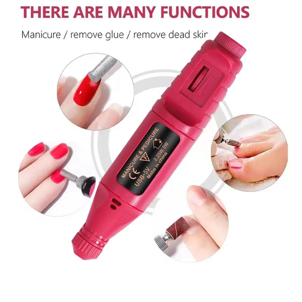 Nail Drill Electric File for Acrylic Nails Remove Nail Gel, Rechargeable Electric Nail Grinder Filing, Polishing & Exfoliating Oasis Select