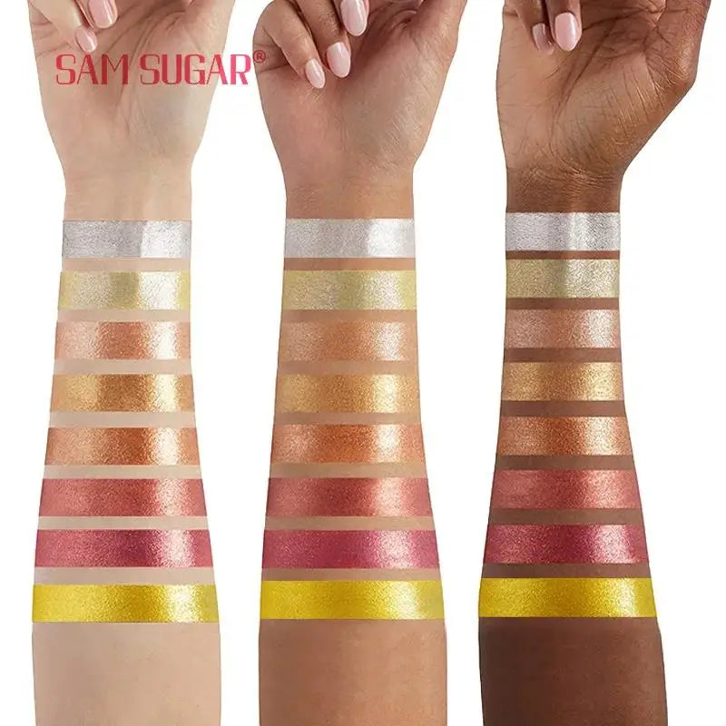 SAM SUGAR 3D Rose Highlighter Palette – Bronzer & Shimmer