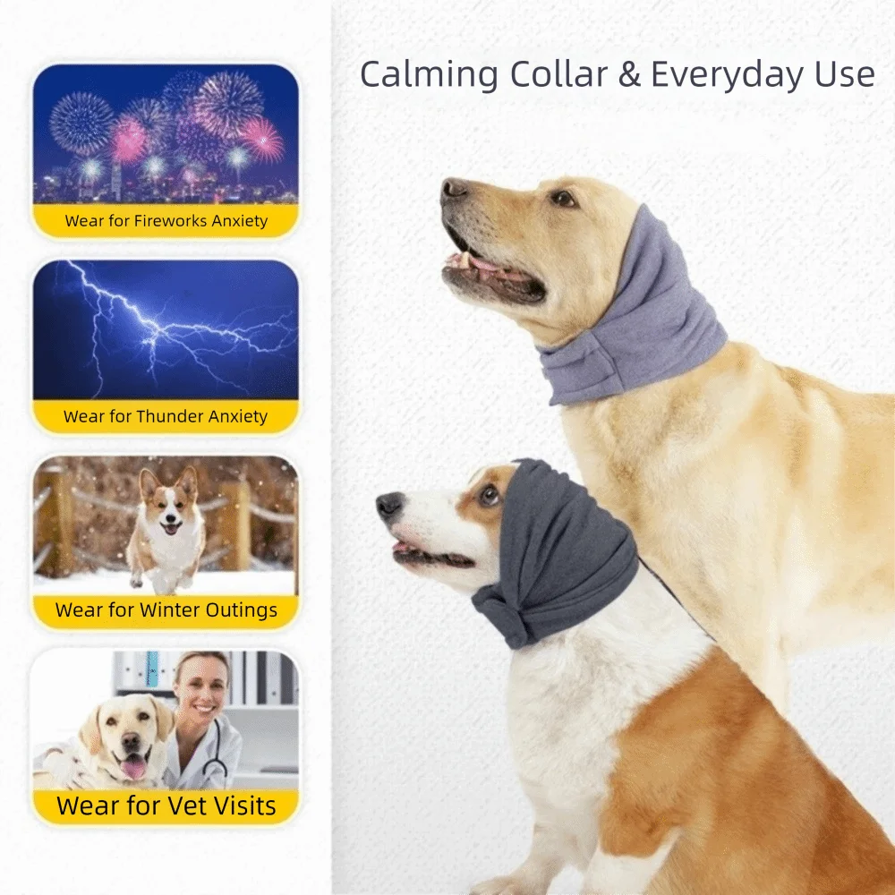 Dog Calming Earmuffs – Adjustable Noise-Reducing Headgear