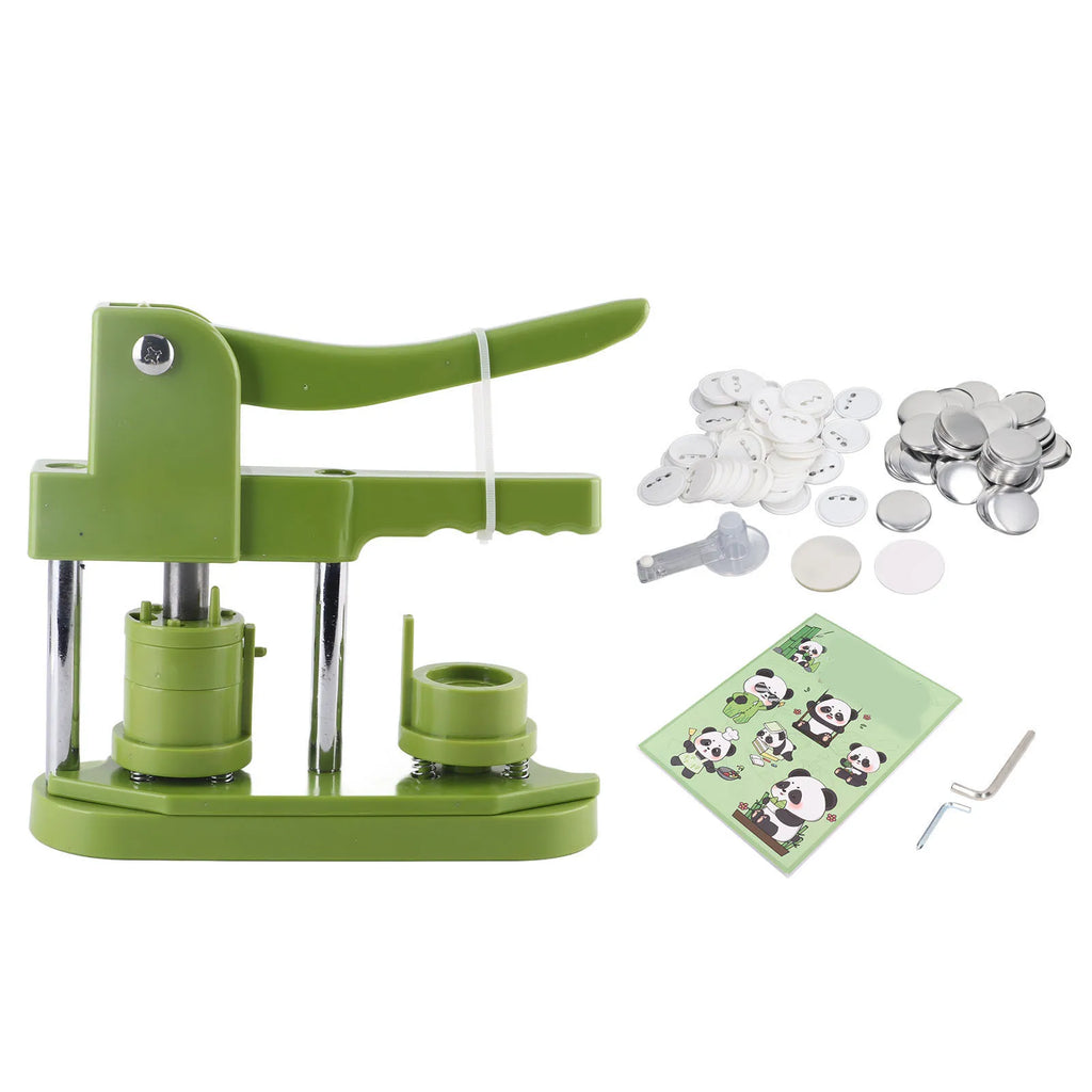 Button Maker Machine 100 Sets Badges Button Pressing Machine for Present Family Button Making Press Machine Oasis Select