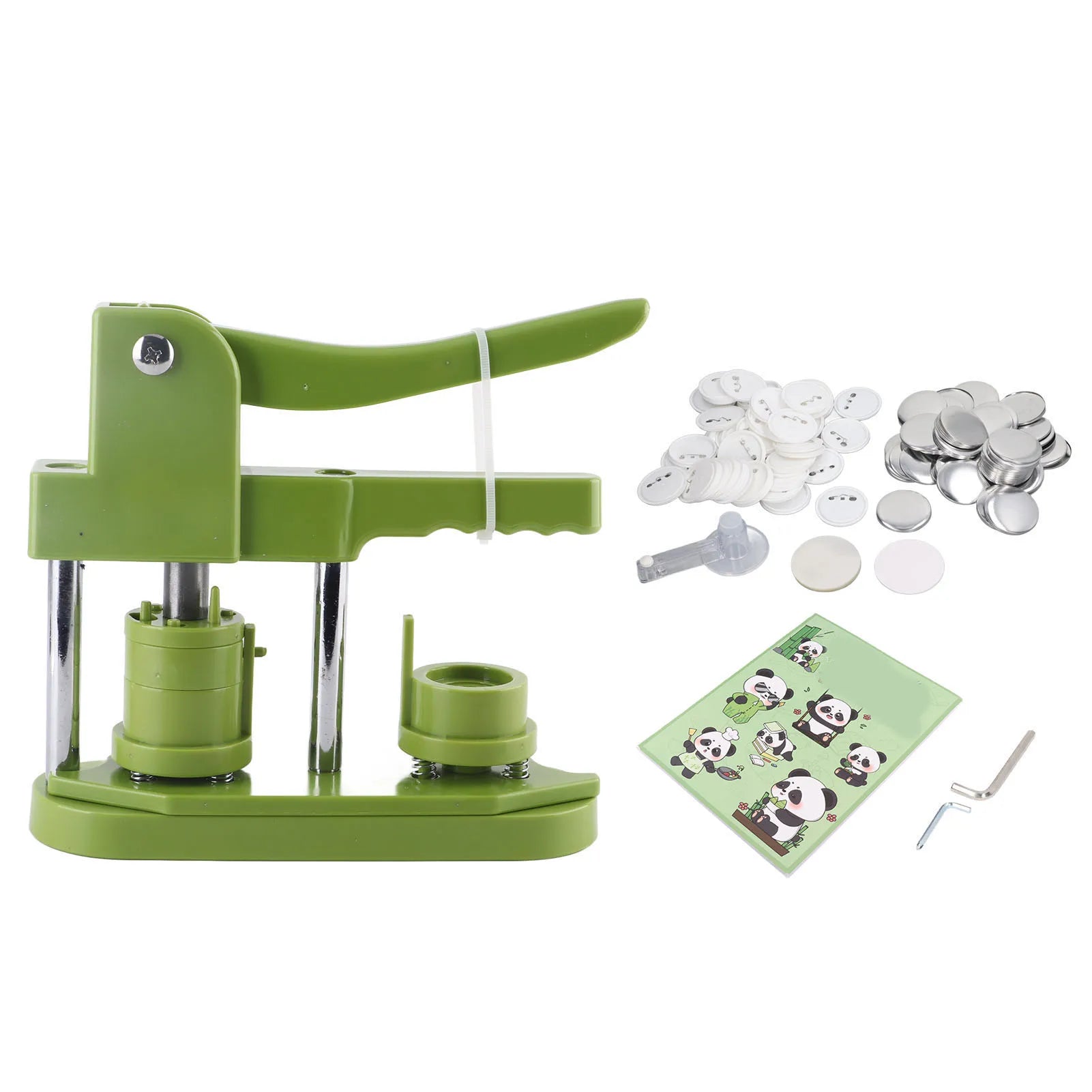 Button Maker Machine 100 Sets Badges Button Pressing Machine for Present Family Button Making Press Machine Oasis Select