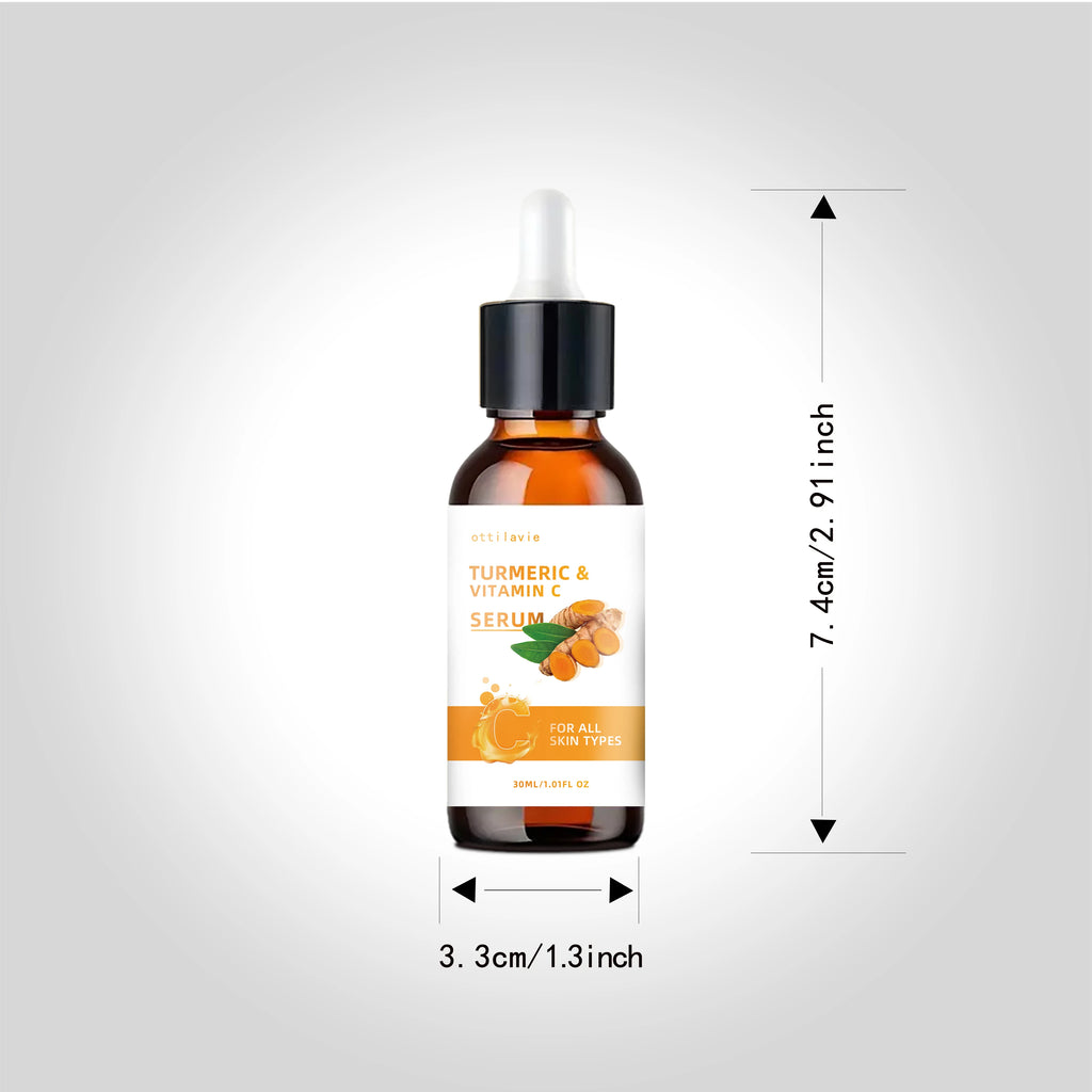Turmeric & Vitamin C Lifting Serum - For Face & Neck | Hydrating | Non-Greasy | For All Skin Types Oasis Select
