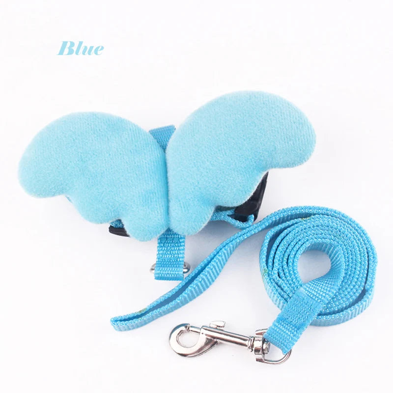 Angel Pet, Callduck Harness Leash, suitable for cats, rabbits, Callduck, pet chickens, turtles, small pet harness, gift Oasis Select Blue S-suit 1.3-3kg