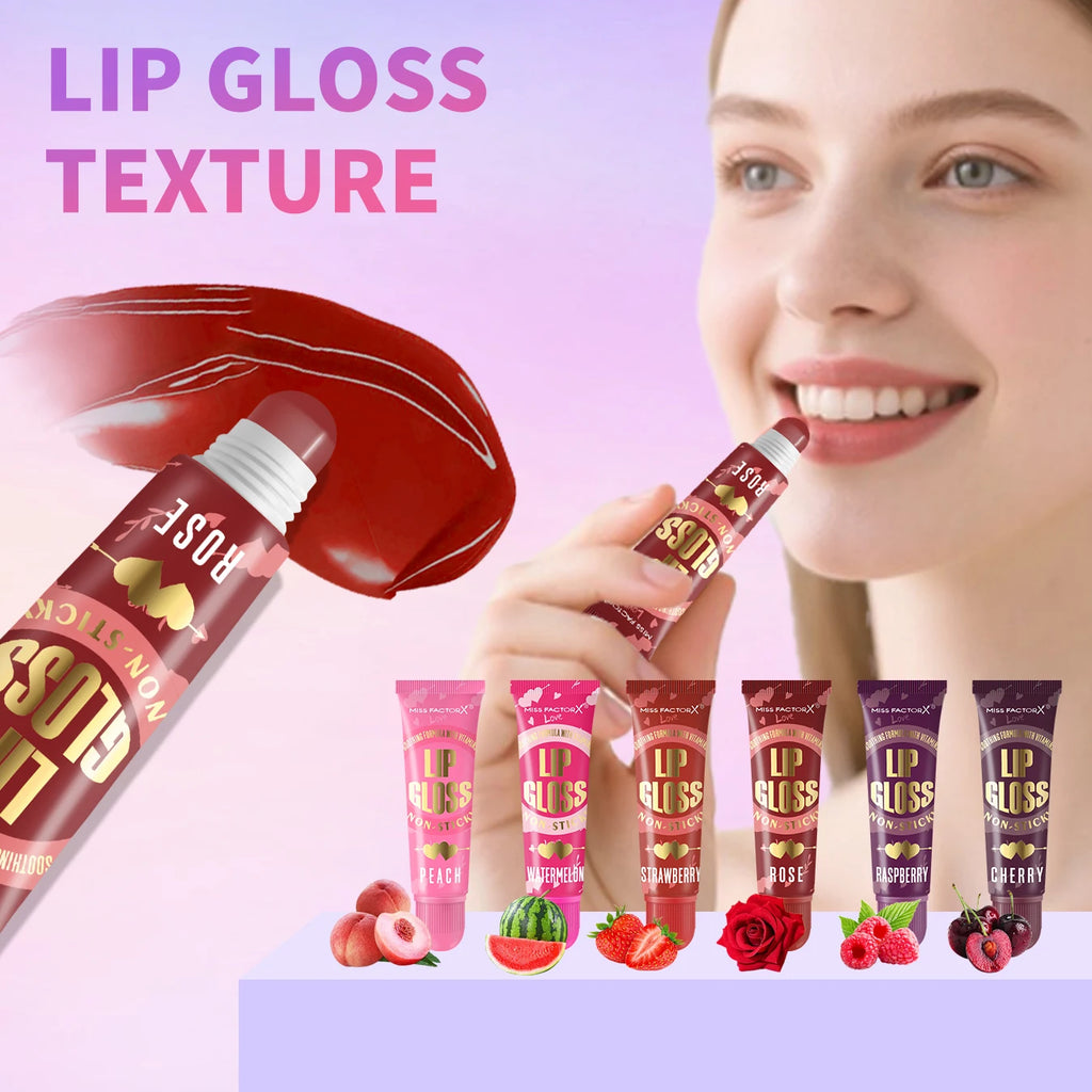 6-piece Moisturizing Lip Oil Set - Long lasting Gloss Effect, Portable Travel Kit, Thanksgiving and Christmas Gift Oasis Select