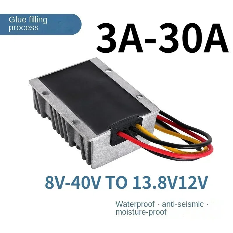 8-40V 12V 24V 36V to 13.8V 12V 30A-1A Voltage Stabilizer Regulator Automatic Buck Step-down Power Module DC Boost Converter Oasis Select