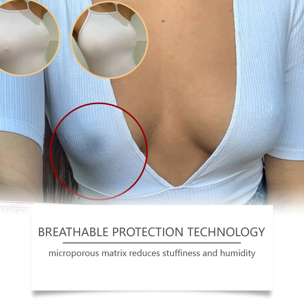 Invisible Breast Care Patches: Lifts & Supports, Seamless Breathable, Solid Silicone Material for Comfortable Daily Breast Care Oasis Select