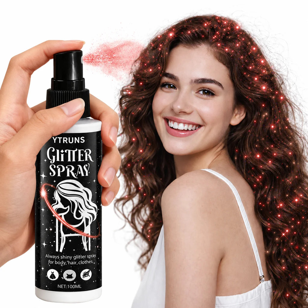 Red Glitter Spray 100ml – Shimmer Mist for Hair, Body & Clothes