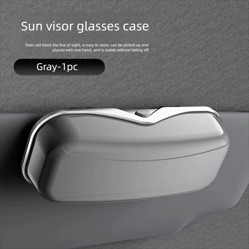 Car Sun Visor Glasses Holder – Snap-On Eyeglass Case